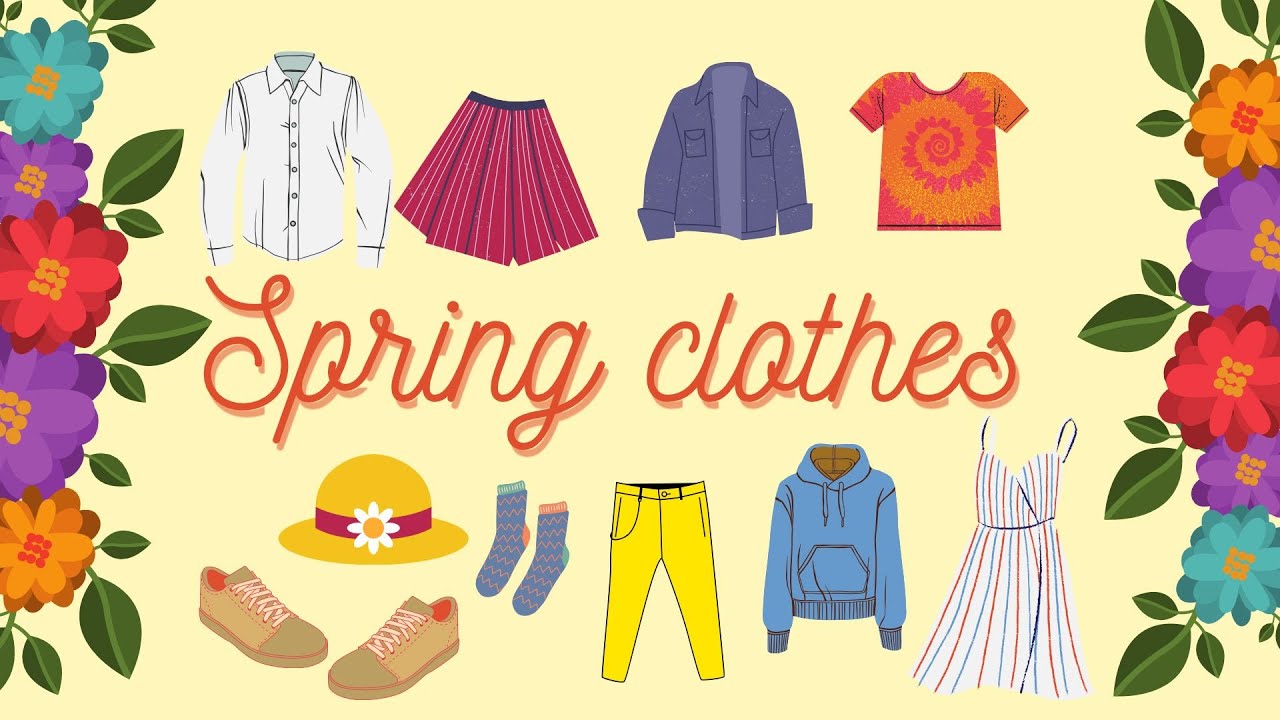 English Time - 👕 I vestiti di primavera in inglese / Spring clothes 👗