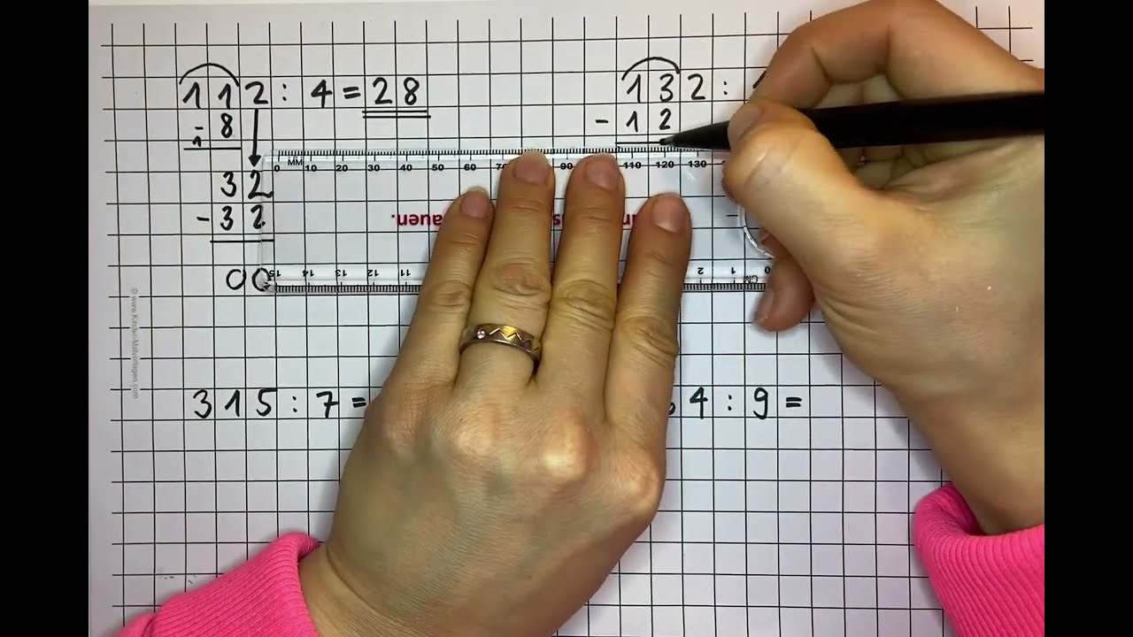 Schriftliche Division - 4.Klasse