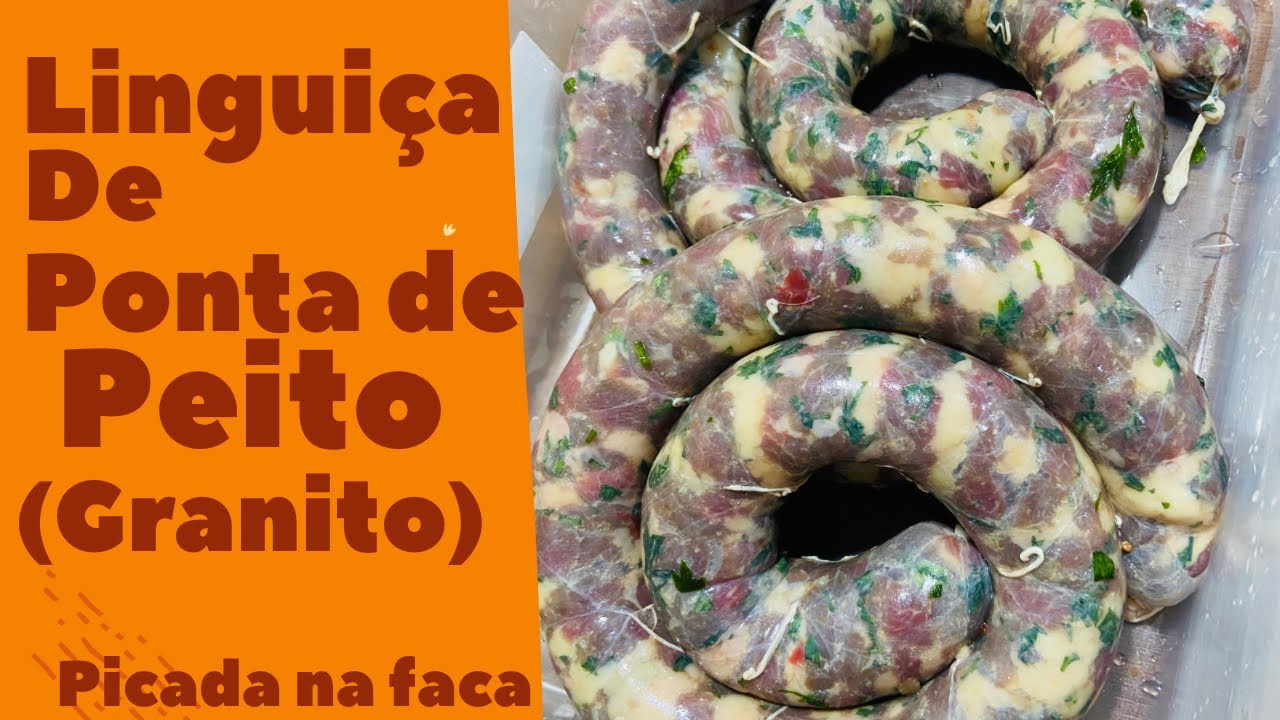 Linguiça caseira de Ponta de Peito | na laranja!