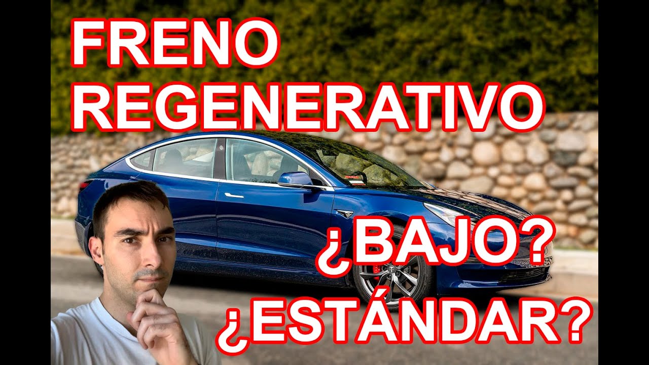 Frenada Regenerativa BAJA vs ESTÁNDAR de un Tesla Model 3 en Español  |  Manuel Martos