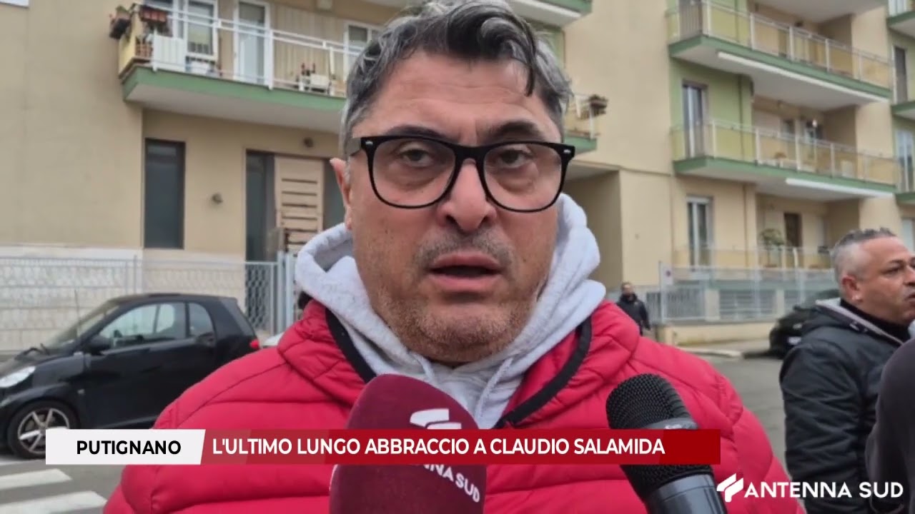 20 GENNAIO 2026 -  PUTIGNANO: L'ULTIMO LUNGO ABBRACCIO A CLAUDIO SALAMIDA
