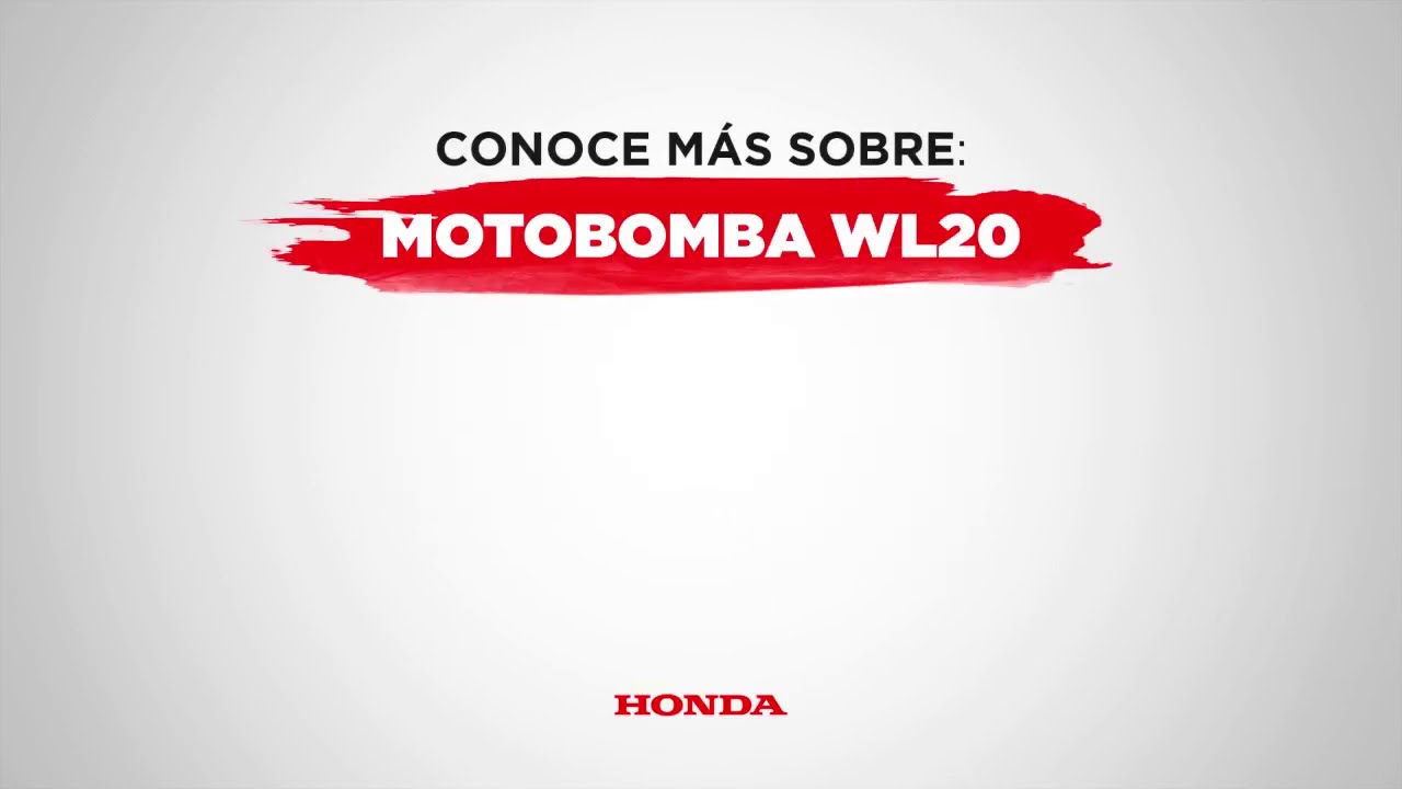 ¡Descubre nuestra fuerza! Motobomba WL20
