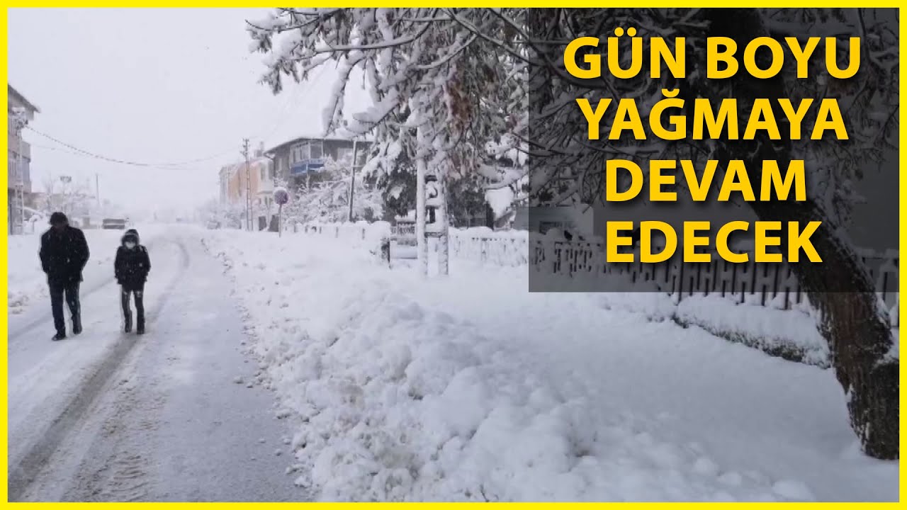 Sivas'ta Kar Kalınlığı 30 Santimetre Oldu