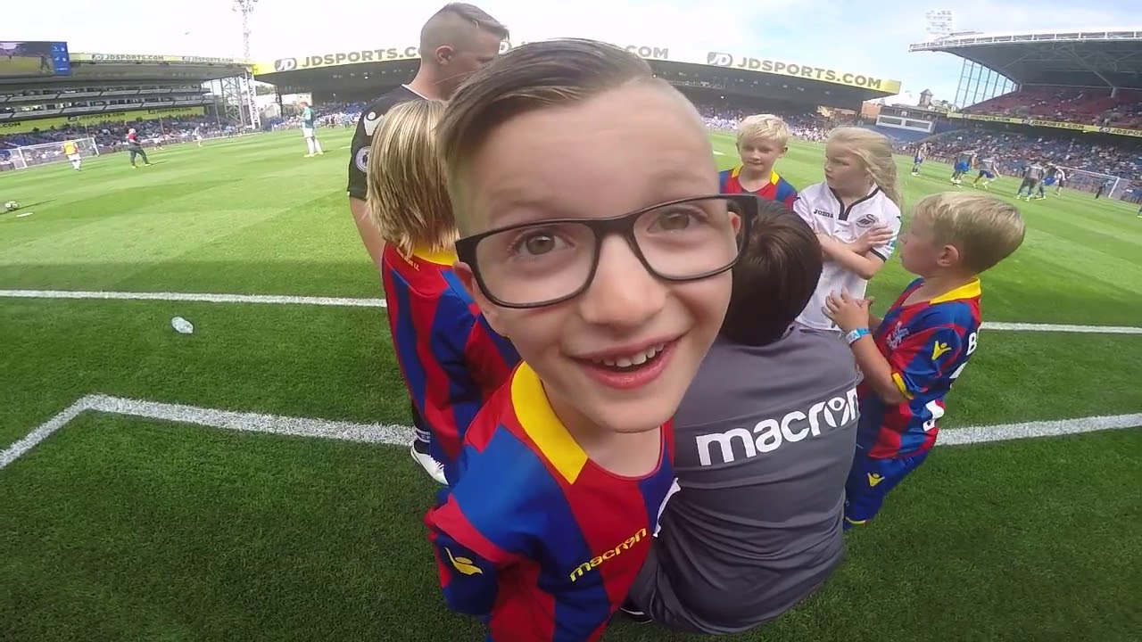 Jude's day as mascot at Crystal Palace