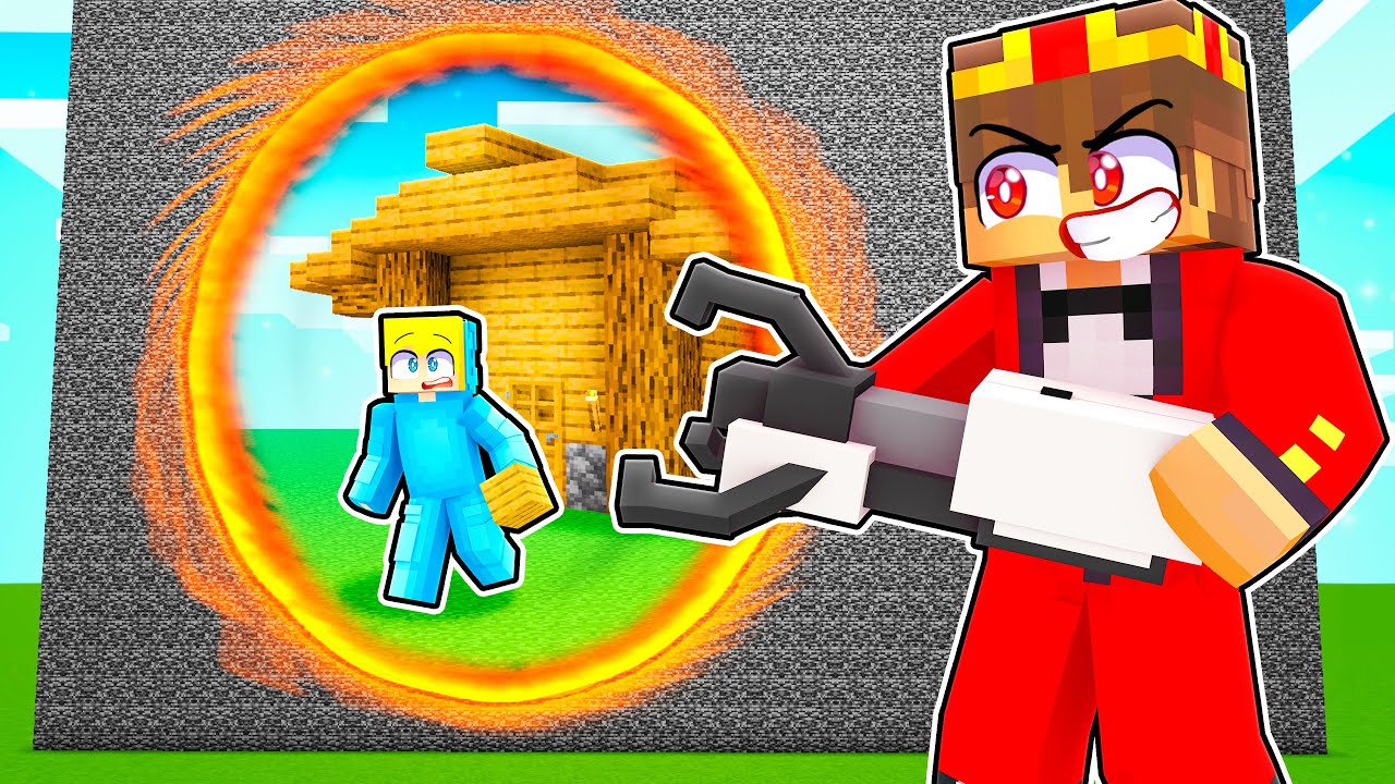 Ich PRANKE UKRI mit PORTAL WAFFE in einer BAU CHALLENGE! - Minecraft