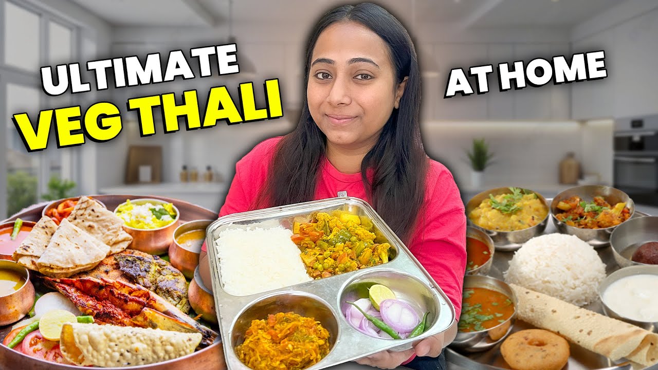 Ultimate Veg Indian Thali at Home |  Ft Mom's Recipe🤩