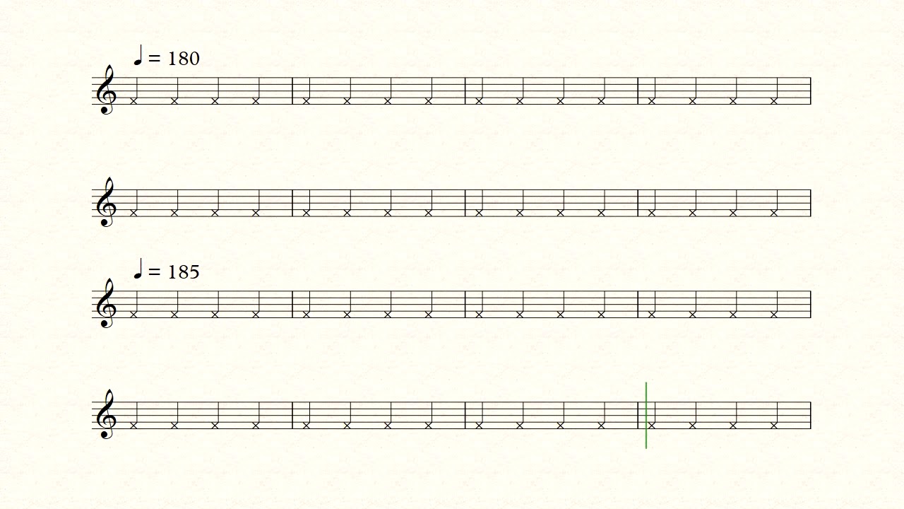 BPM 130-260 Smart Metronome (Accelerating Tempo)
