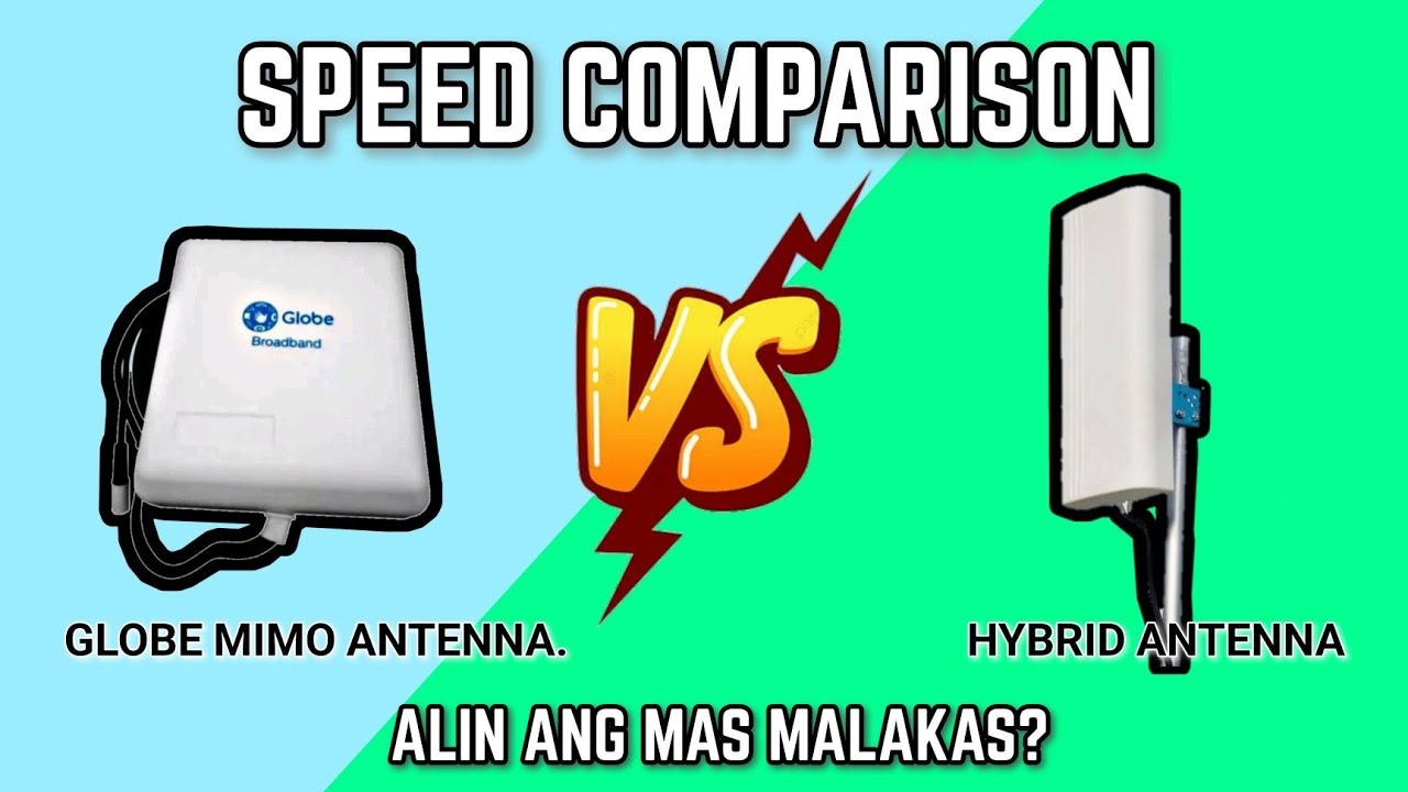 Globe Mimo Antenna V4 VS Hybrid Antenna 36dbi Using B315S-936 | Speed Comparison