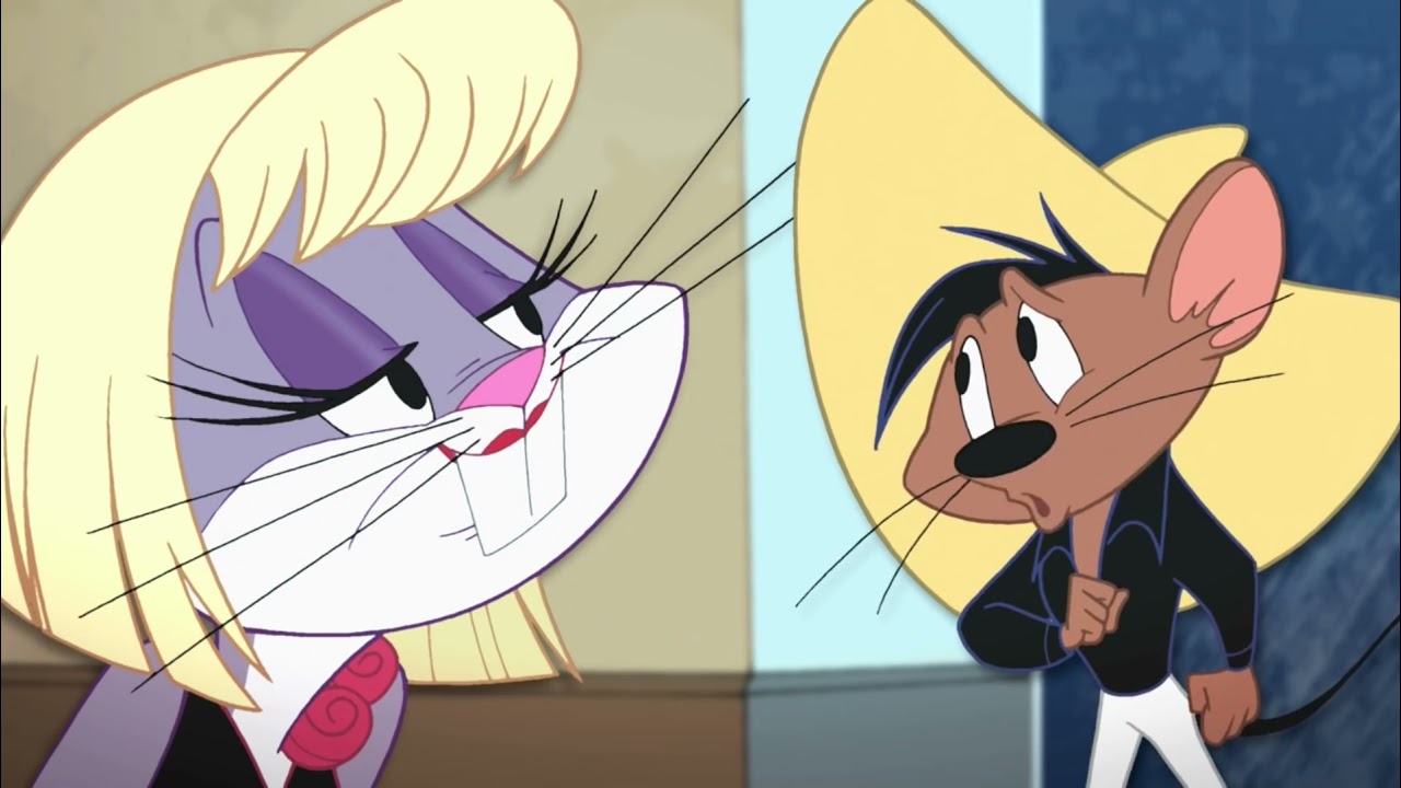 Speedy Gonzales crushing on Bugs Bunny (Cathy) until the end