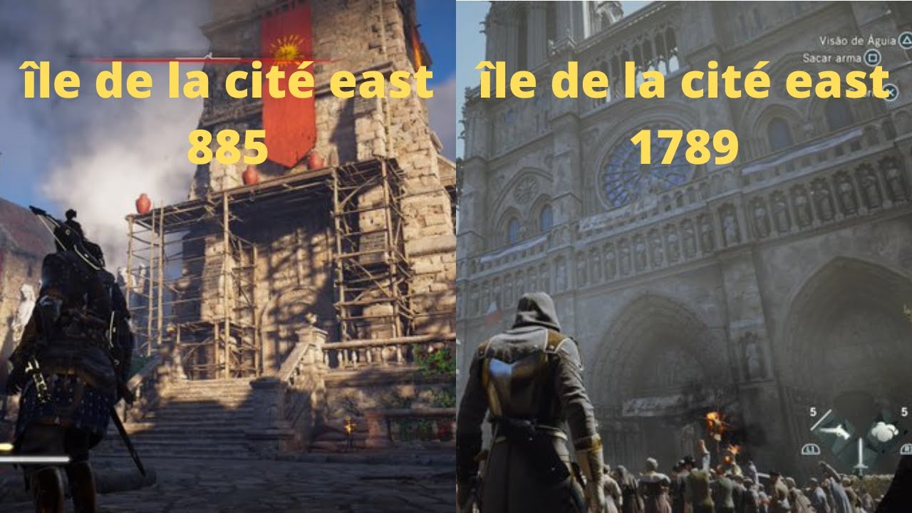 City of Paris Comparison. Assassins Creed Valhalla - Siege of Paris vs Assassins Creed Unity: