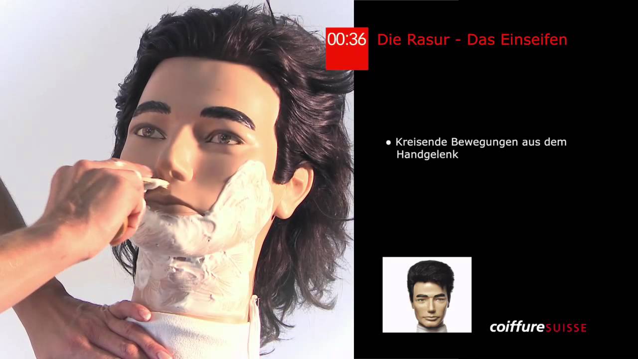 16. Die Rasur: Einseifen