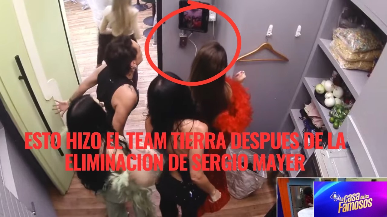 ESTO HIZO EL TEAM TIERRA DESPUES DE LA ELIMINACION DE SERGIO MAYER EN LA CASA DE LOS FAMOSOS 6