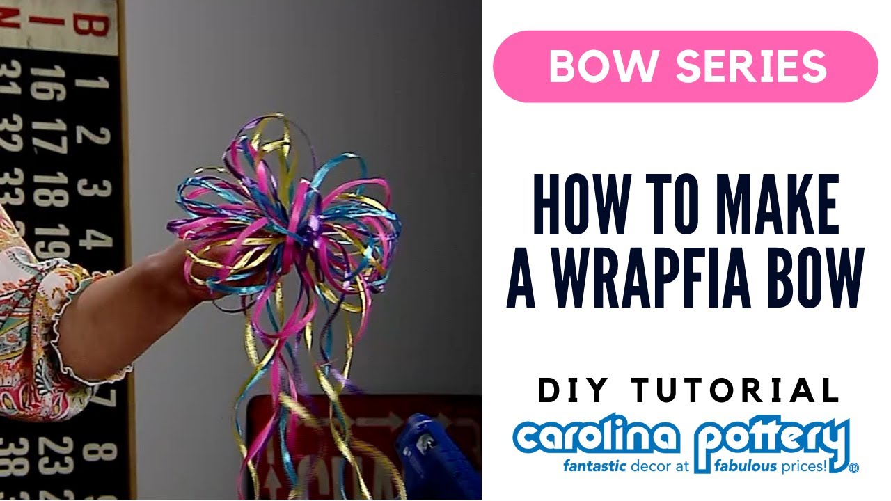 How To Tie a Wrapfia Bow - Carolina Pottery