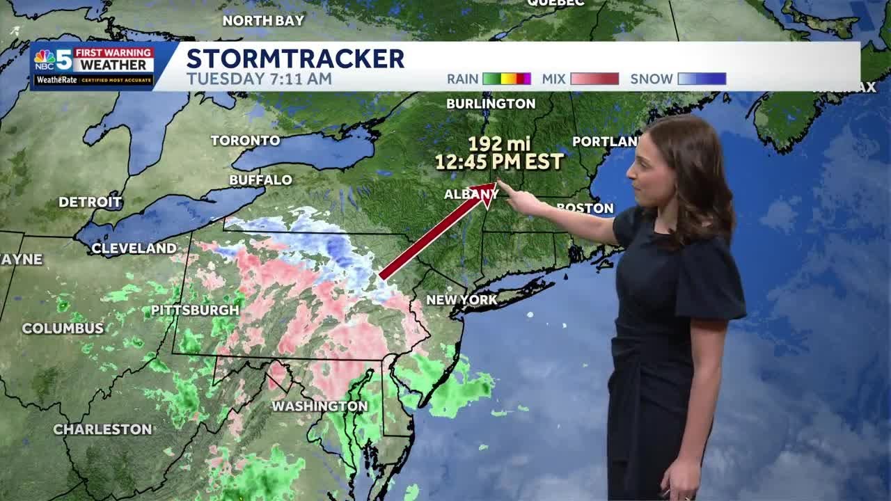 Light snow could create slick travel for the evening commute Tuesday (03-03-26)