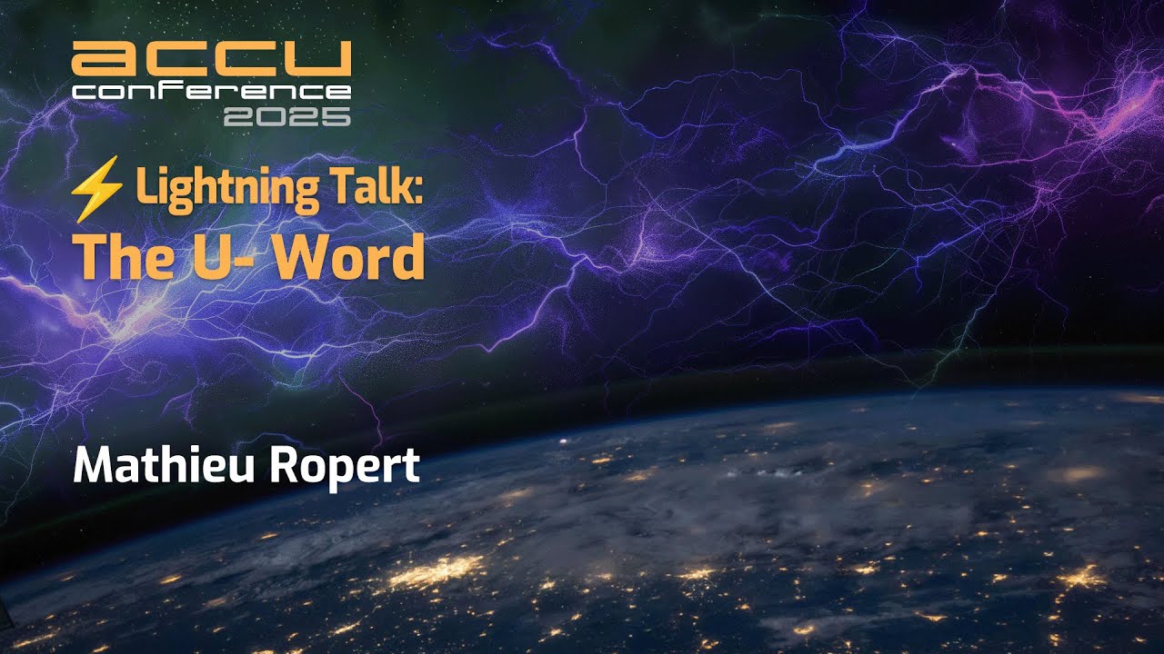 The U-Word: Why Software Developers Should Talk About Unions - Mathieu Ropert  ACCU 2025 Short Talks