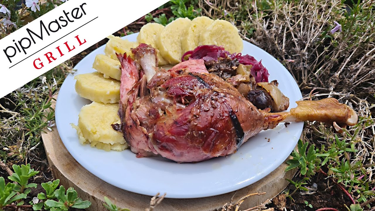 Martinská husa 12 hodin pomalu grilovaná #229