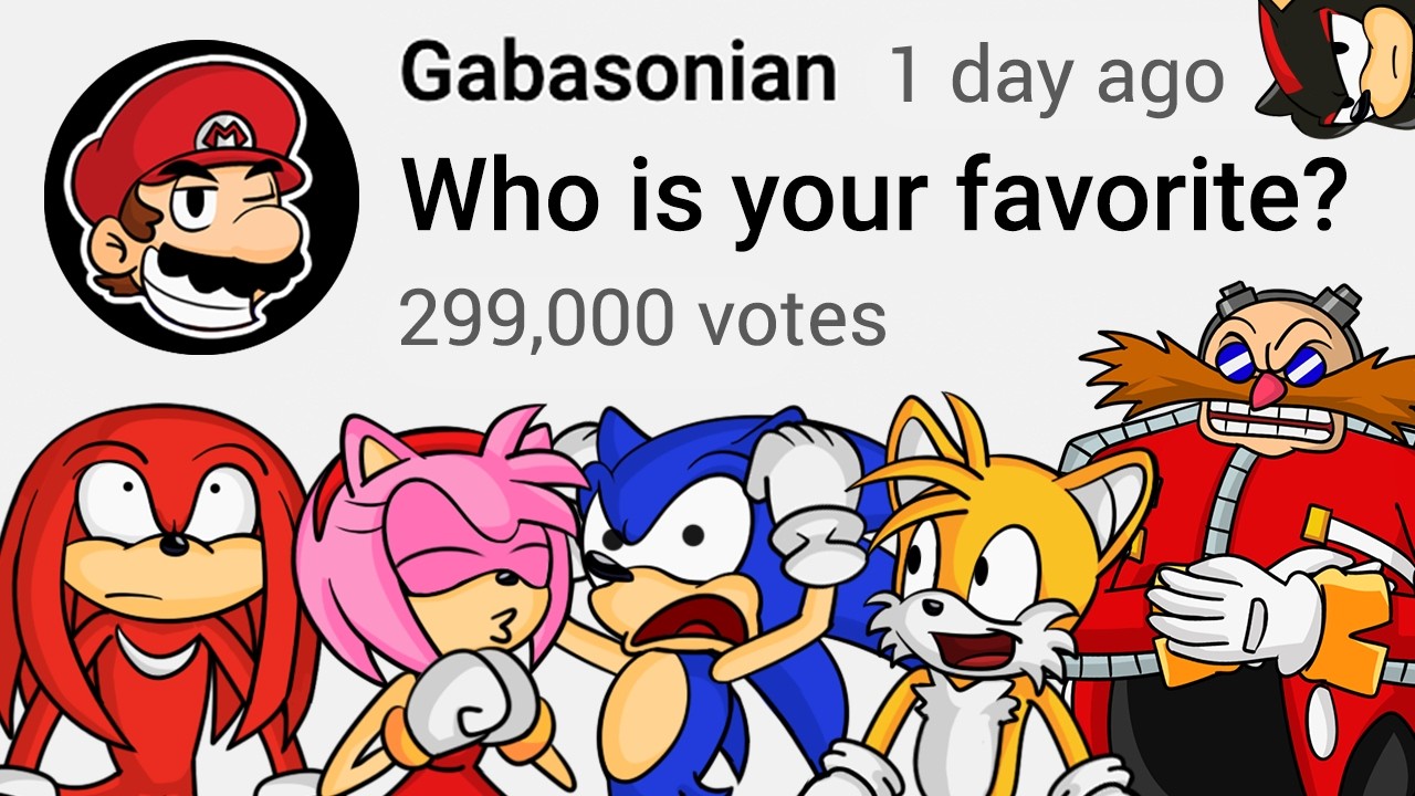 Funny Sonic The Hedgehog Poll Compilation - Gabasonian