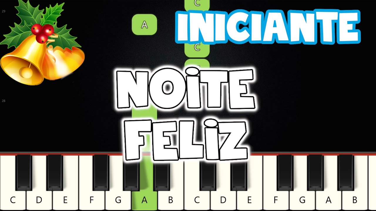 Noite Feliz - Música Natalina | Piano e Teclado Iniciante | Nível Fácil