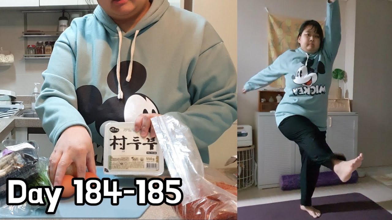 초고도비만 다이어트 Day184-185 집에서 만보걷기