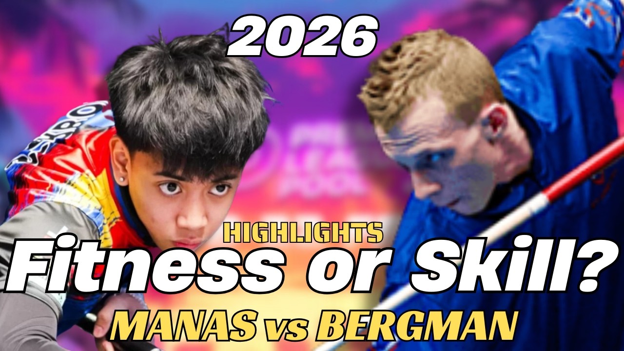 AJ MANAS VS JUSTIN BERGMAN -  FITNESS OR SKILL???   PREMIER LEAGUE POOL