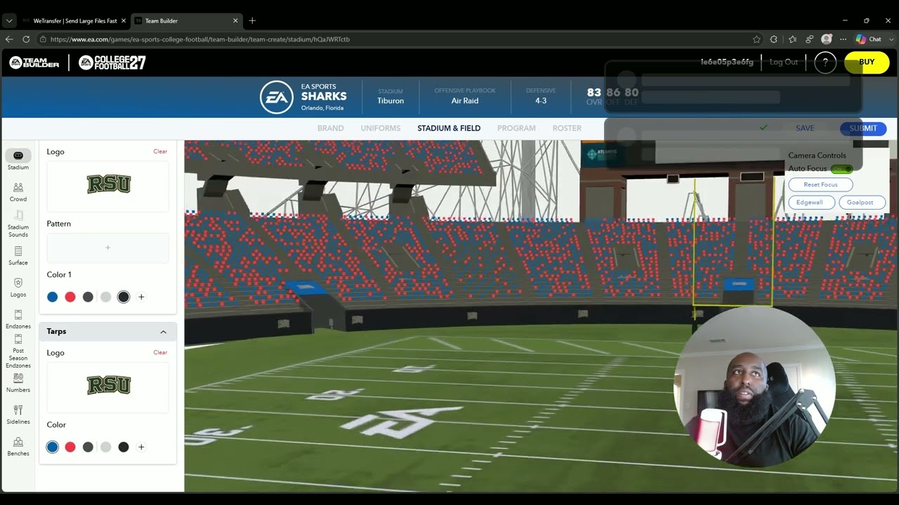 College Football 27 Teambuilder: руководство по созданию стадиона