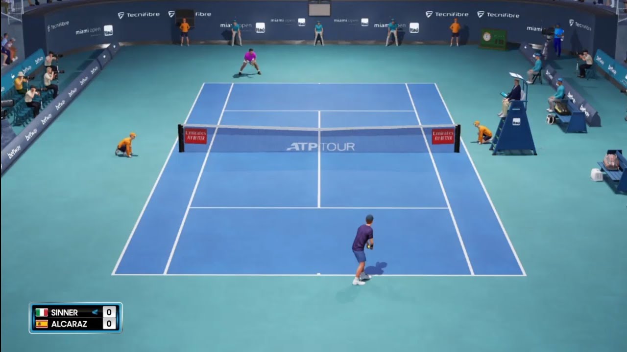 Jannik Sinner vs Carlos Alcaraz | Miami 2023 - Semifinal | AO Tennis 2 - PS4 Gameplay