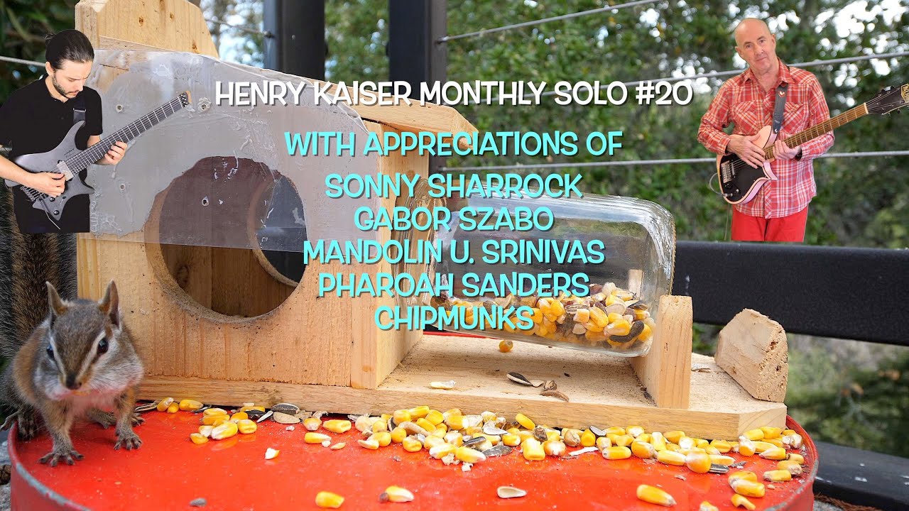 Henry Kaiser Monthly Solo #20: Sharrock, Szabo, Srinivas, Sanders, Chipmunks and more