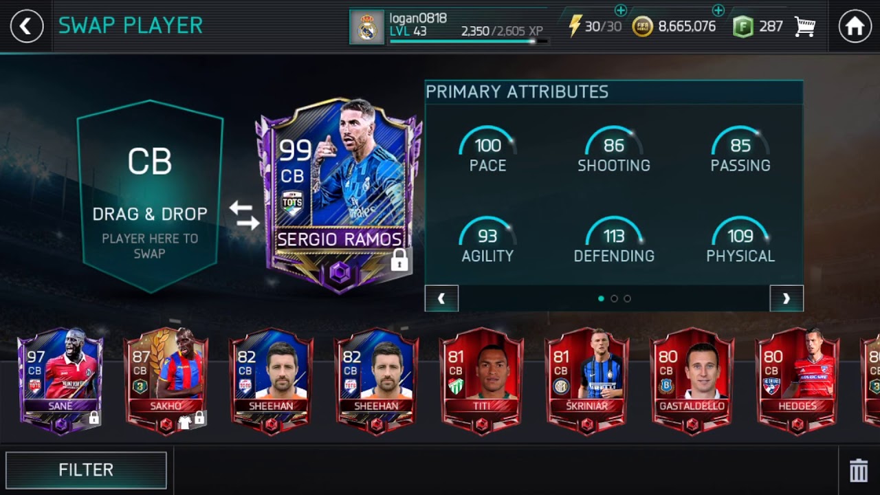 TOTS SERGIO RAMOS JOINS THE FIFA MOBILE TEAM!!!