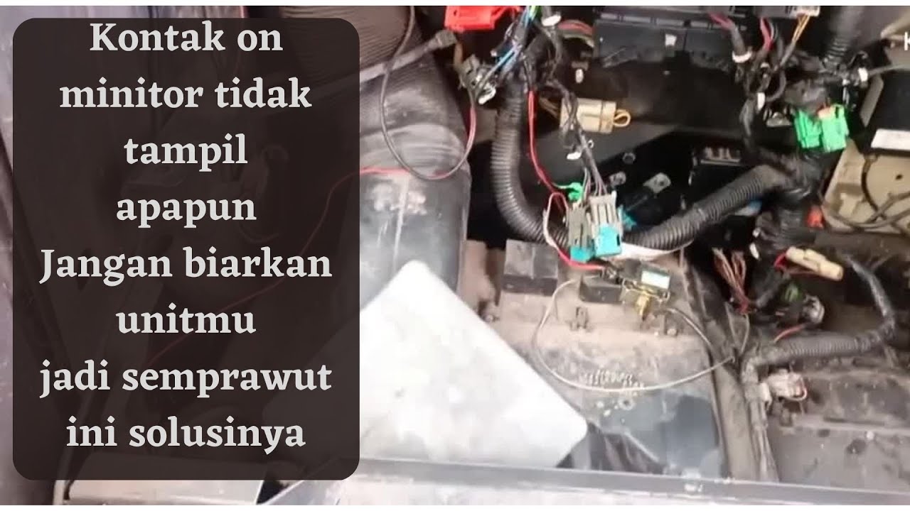 Cara mengatasi kunci kontak ON monitor tidak menampilakan apapun pc200-8