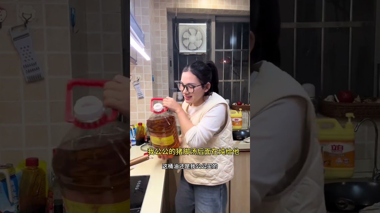 今天和公公分开买菜做饭，我做红烧猪脚，给公公做的事猪脚汤