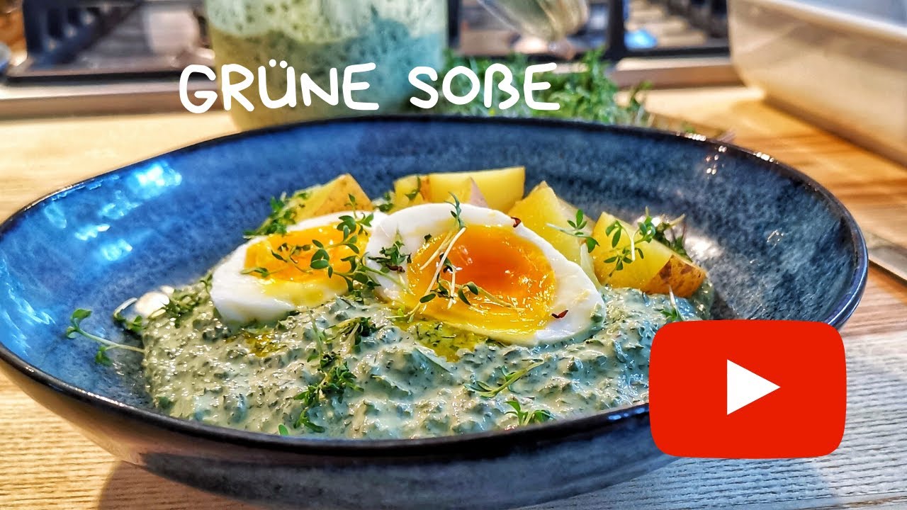 Original Frankfurter grüne Soße | Brot mit Ei