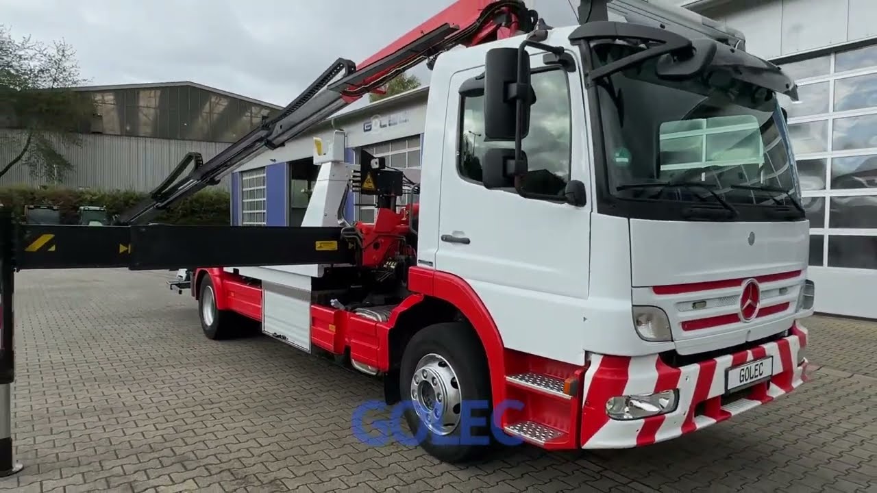 VERKAUFT - G200175 - Mercedes-Benz Atego 1524L Abschleppwagen CO.ME.AR mit Kran aus Baujahr 2009