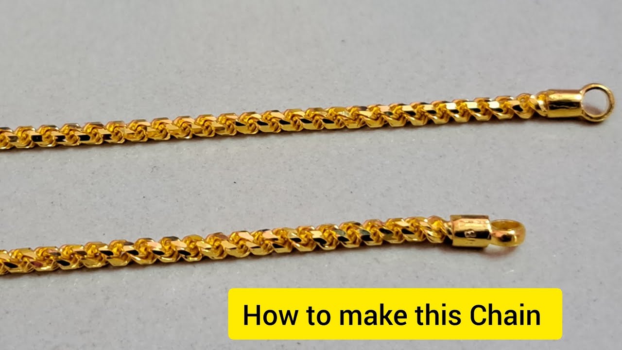 Gold chain making | Gold rope chain is made | Handmade