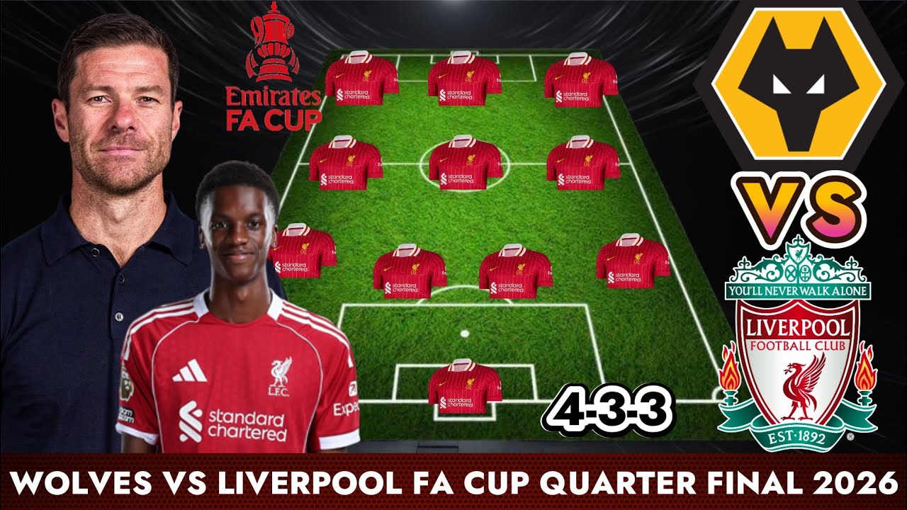 ALONSO IN ✅ SLOT OUT ❌ Wolves vs Liverpool BEST PREDICTED XI ft Nyoni | FA Cup 2026 Quarter-Finals