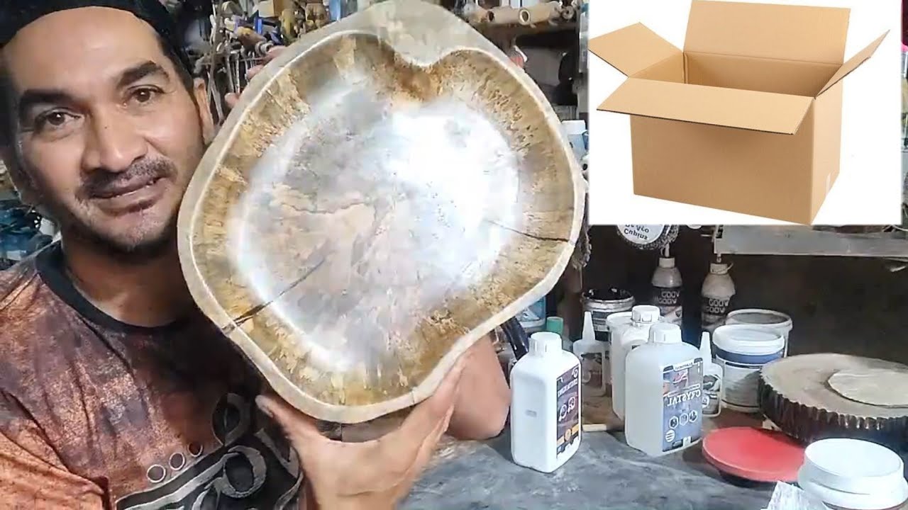 Método mais barato do mundo para da polimento em madeira usando PAPELÃO