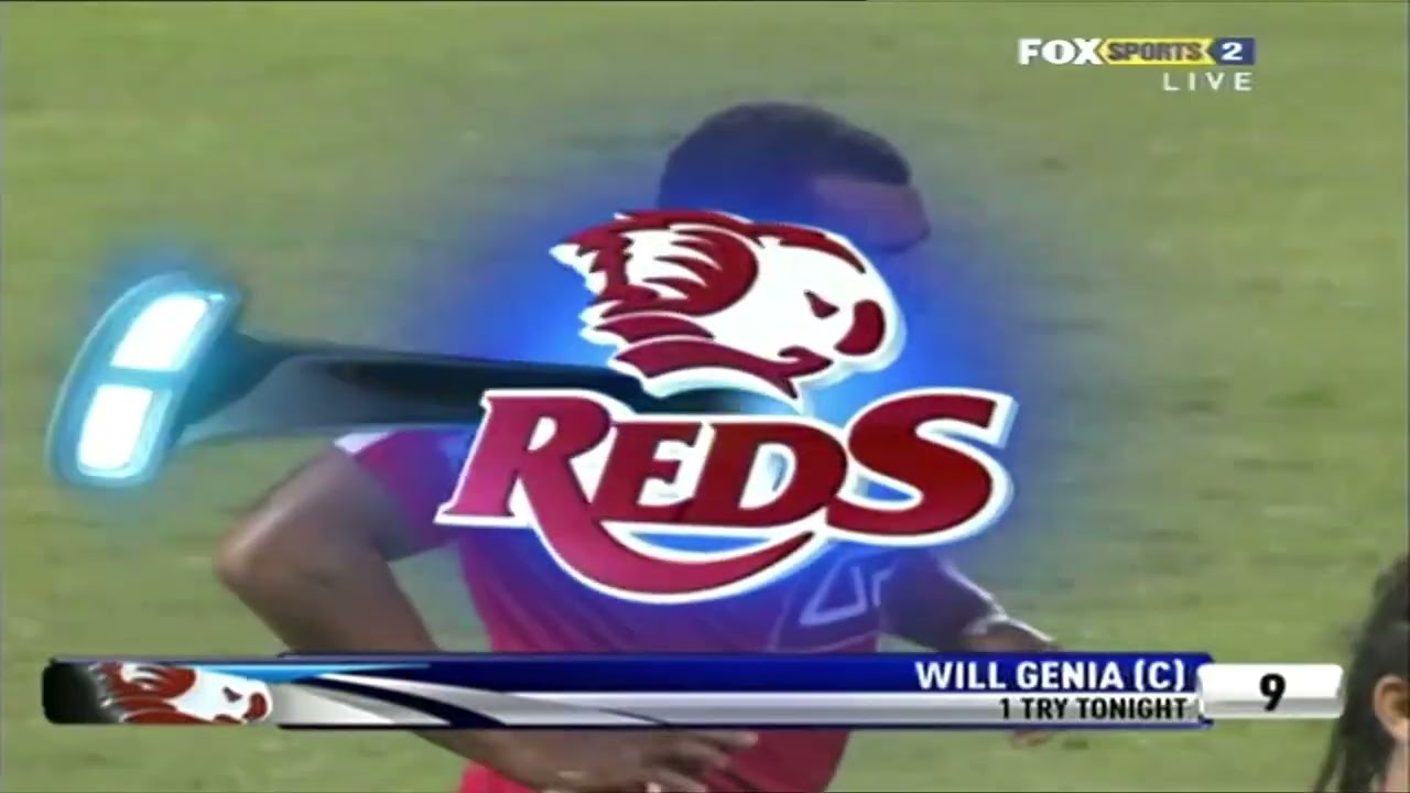 Will Genia spectacular intercept vs Blues in rainy Ballymore