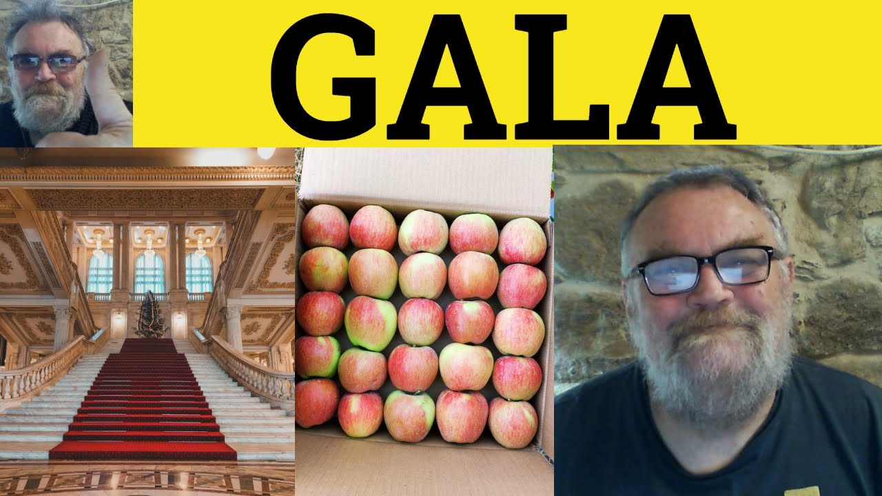 🔵 Gala Meaning - Gala Definition - Gala Examples - GRE Nouns - Gala