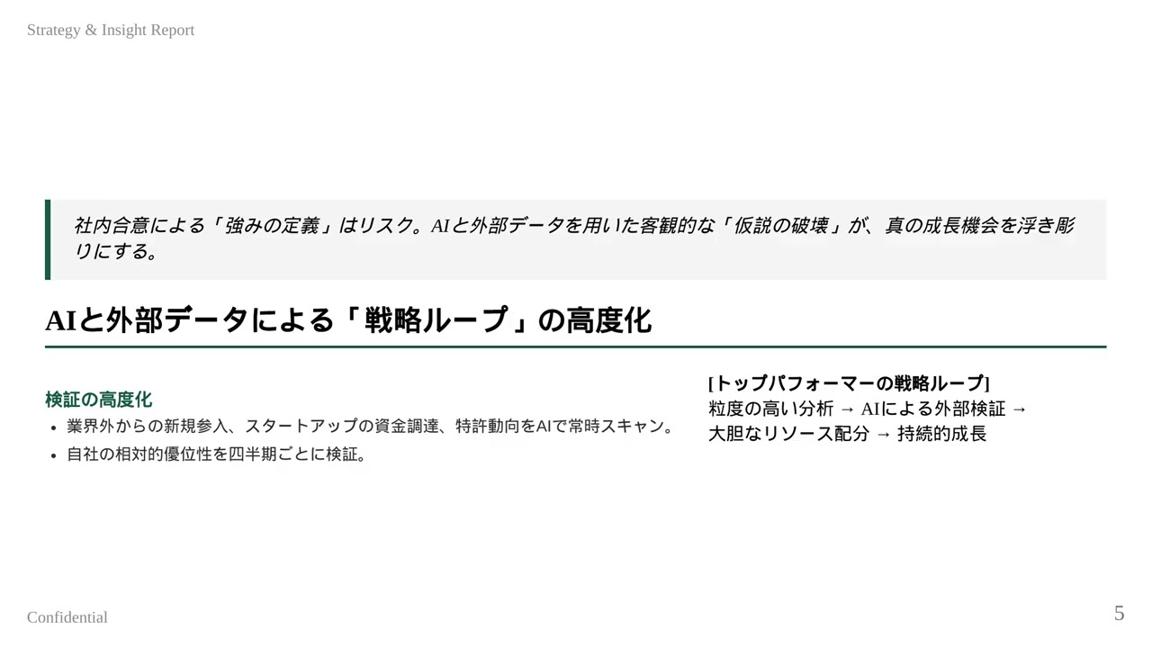 【経営戦略】5年後の生存を決める！競争優位性の再定義と大胆なリソース配分の秘訣