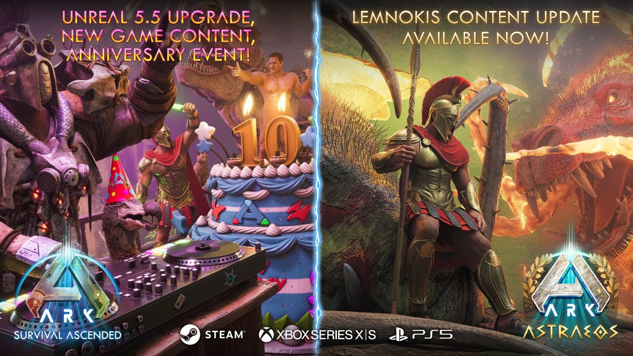 ASA Unreal 5.5 Upgrade, Anniversary Event, Astraeos Update