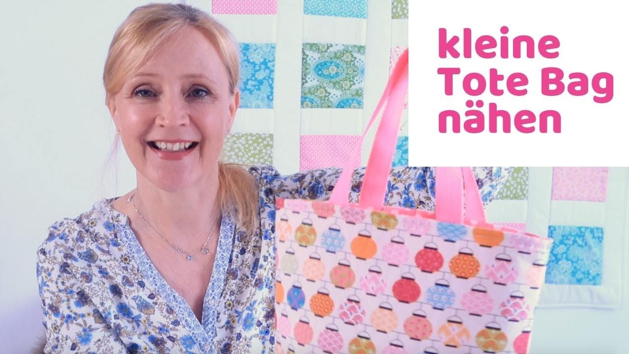 Tasche n&auml;hen Anf&auml;nger - Kleine Tote Bag n&auml;hen | einfache Tasche n&auml;hen N&auml;hanleitung