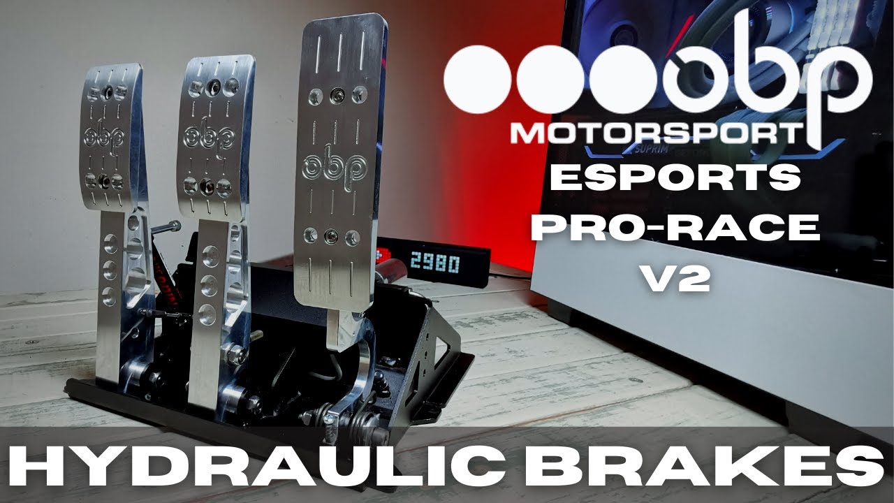 OBP Hydro Sim Pedals | eSports Pro-Race V2 Hydraulic Pedals
