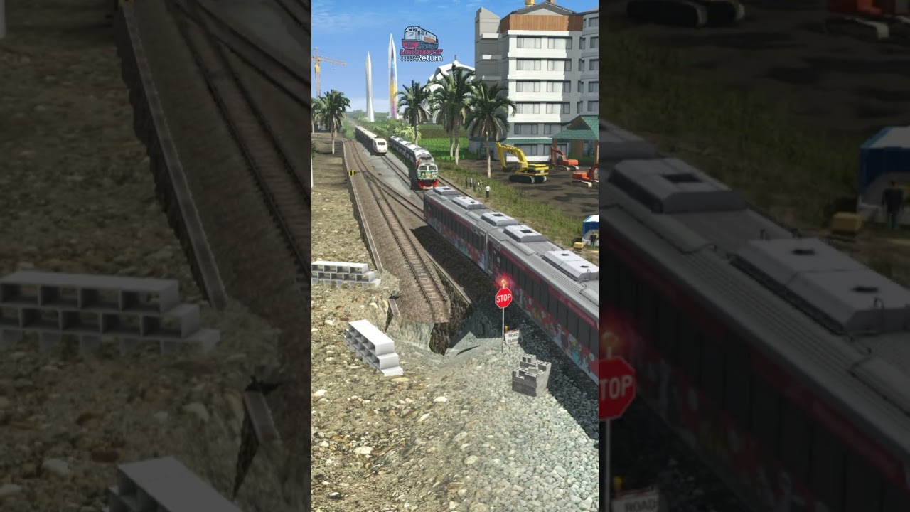 UNBELIEVABLE !! Train Brakes Suddenly, There Is A Train collision #train #railway #railtrack #shorts