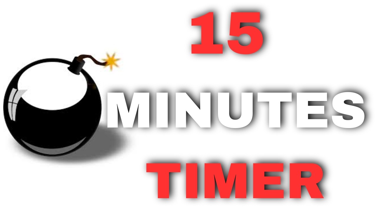 15 Minutes Countdown Boom || Calm Timer⏳⏰