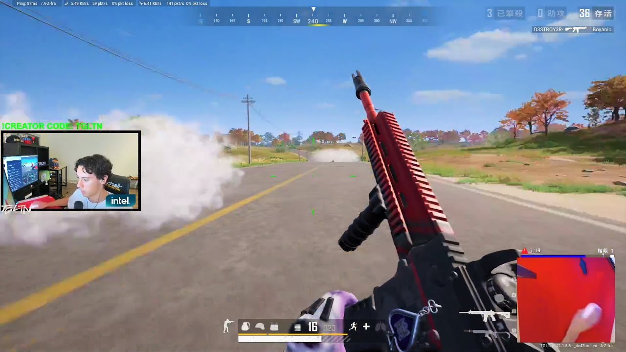 TGLTN plays solo squad ranked on Taego
