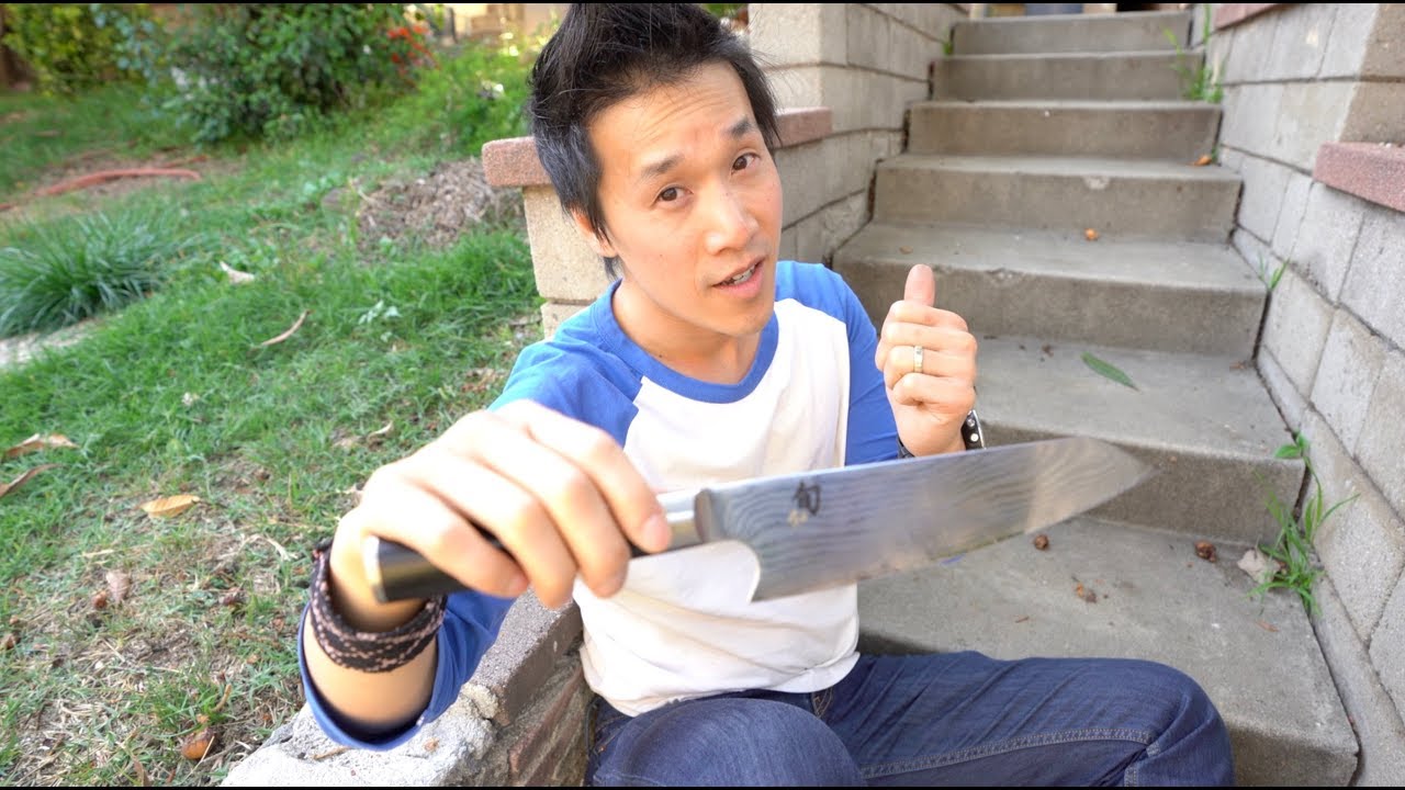 Sharpening Knife on a Brick Wall