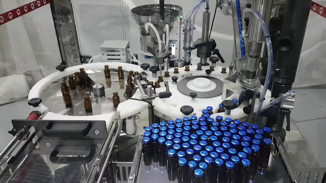Envasadora para injetáveis ultra compacta modelo QM302