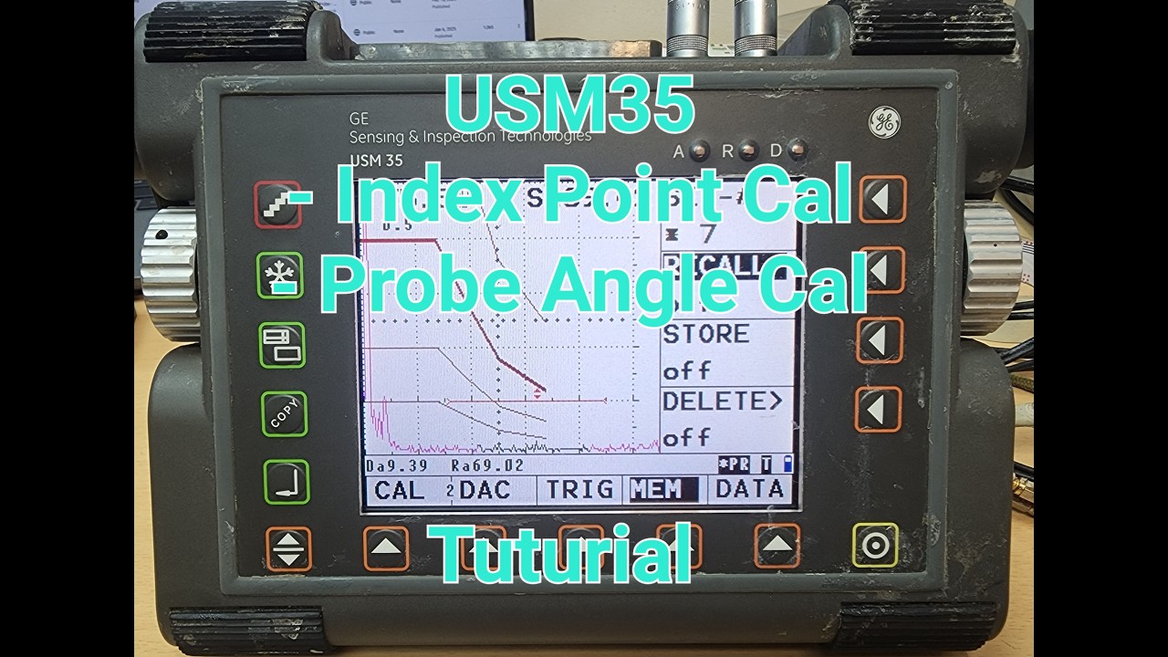 Tutorial Ultrasonic Index Point Probe - Probe Angle & Calibration Angle Probe
