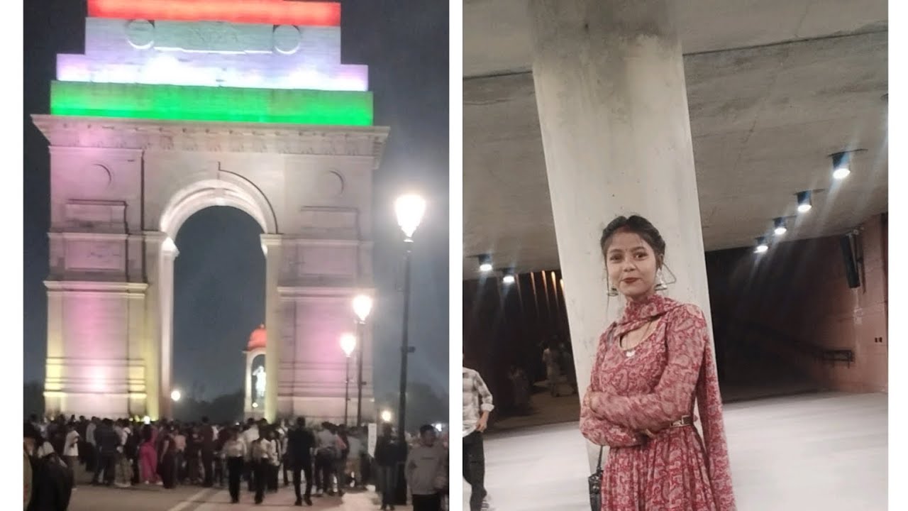 दिल्ली का खूबसूरत लुक इंडिया गेट 🫶🥀🙏