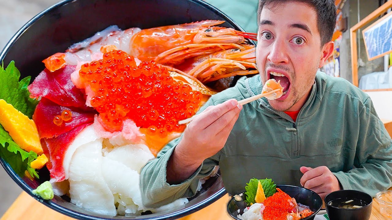 Японская уличная еда - аукцион CRAZY TUNA + говяжий язык барбекю (гютан) в Сендае, Япония!!