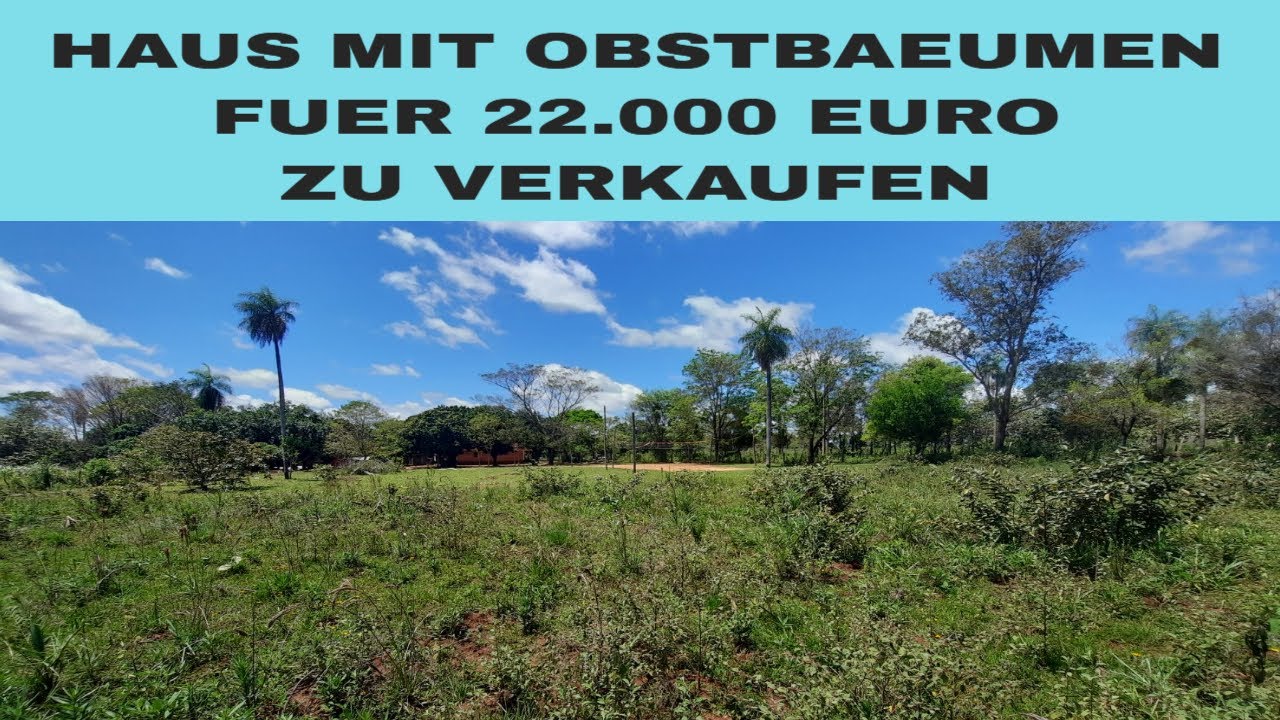 HAUS MIT 2700 QUADRATMETER GRUNDSTÜCK UND OBSTBÄUMEN FÜR 22000 EURO ZU VERKAUFEN